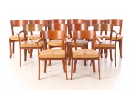 Åke Axelsson. Eight gallery chairs. As well as four armchairs (12)