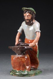 Ølsted ceramics. Glazed ceramic figure