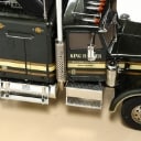 Tamiya. 56336 King Hauler truck, 56302 Semi-Trailer trailer + Carson Reflex Stick 2 remote control, in transport boxes. (2)