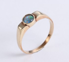 Hermann Siersbøl. Opal ring in 8 kt. gold