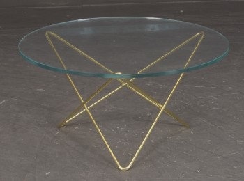 Dennis Marquart for OXDenmarq. Model O table. Sofabord med plade af glas