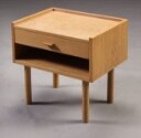 H. J. Wegner. Natbord / sengebord, egetræ