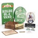 Samling reklameskilte mm.