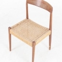 Poul M. Volther. Teak and wicker chair
