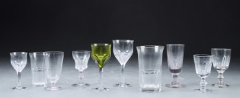 Holmegaard mfl, samling diverse glas. Oreste mfl. (62)