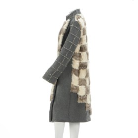 29 - Kopenhagen Fur. Unique coat with mink Size approx. 38/40