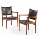 Hans J. Wegner for Johannes Hansen. Four teak armchairs, model 'JH-513' (4)