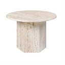 267. GamFratesi for Gubi. Coffee table model Epic, white travertine