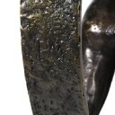 Pierre Martin. Skulptur af patineret bronze: 'Holde hjulene igang', H. 62 cm