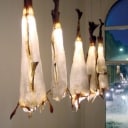 Uggi-light lampe af tørret torske fisk - Til fordel for Dansk Flygtningehjælp