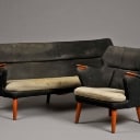 Kurt Olsen. Lænestol samt trepers. sofa, 1950'erne (2)