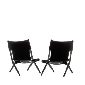 K-3102 - Mogens Lassen for Audo + Kopenhagen Fur. A pair of armchairs, model 'Saxe Chair' (2)