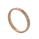 Brillant alliancering af 18 k tguld, ca 0.07 ct. Str. 55