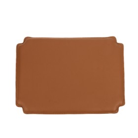 Cushion for Wegner's stool for rocking chair, model J16, cognac-coloured leather.