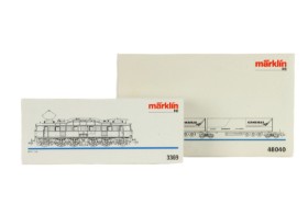 Märklin 3369+48040 HO: Electric locomotive BR 1118 and Kombirail semi trailer (2)