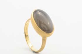 Kranz & Ziegler Couturering med månesten, 14 kt. guld, str. 52