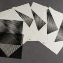 Klaus Hoßbach, Mappenwerk 'Vibrationsfelder', 1969. Serigraphie