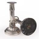 A pair of German Louis Seize silver candelabra, Leipzig circa 1790 (2)