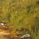 Unknown Danish painter View of Copenhagen. Oil on canvas signed.