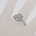 Diamond ring in 18 kt. white gold, 0.27 ct.