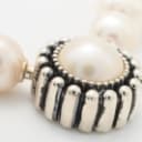 Connection, necklace with freshwater cultured pearls, with interchangeable clasp
