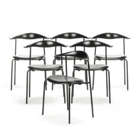 Hans J. Wegner. Seks stole, model CH88 (6)