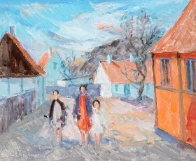 Svend Nielsen. Street party from Bornholm