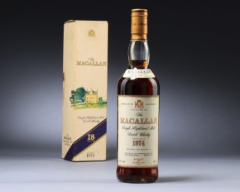 Whisky. Macallan 1974, 18 years Single Highland Malt 43%