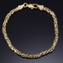 Kongekæde armbånd og halskæde af 14 kt (2)