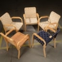 Alvar Aalto. Fem armstole af birketræ, model 45 (5)