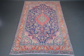 Persisk Sarough tæppe, medaljondesign, 300 x 205 cm