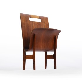 Ejnar Larsen/Aksel Bender Madsen. Rosewood newspaper holder