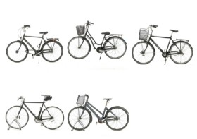 7508, 7513, 7530, 7533, 7507 - Samling cykler (5)