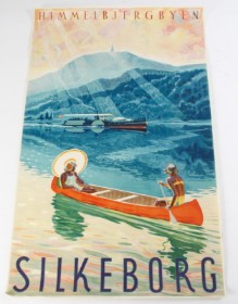 Henrik Hansen. 'Silkeborg', vintage poster