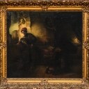 Fransk konstnär. Olja på duk, 1700-tal.