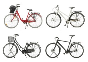 7588, 7587, 7589, 7591 - Samling cykler (4)