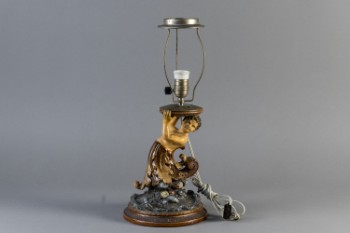 Majolica bordlampe ca.1860-80