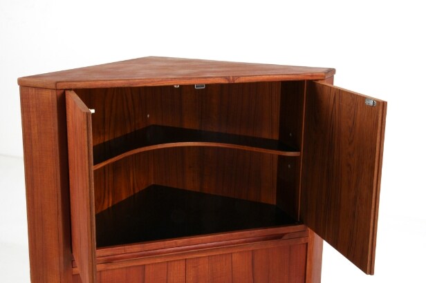 Skagen Furniture Factory. Corner cabinet, 1960s, teak wood