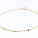 Bracelet made of 14 kt gold with eight natural diamonds totaling 0.25 ct.