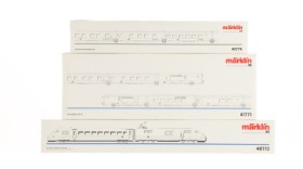 Märklin 40712+41774+41711 HO: Class 402 ICE, Add on express train and InterCity Night (3)