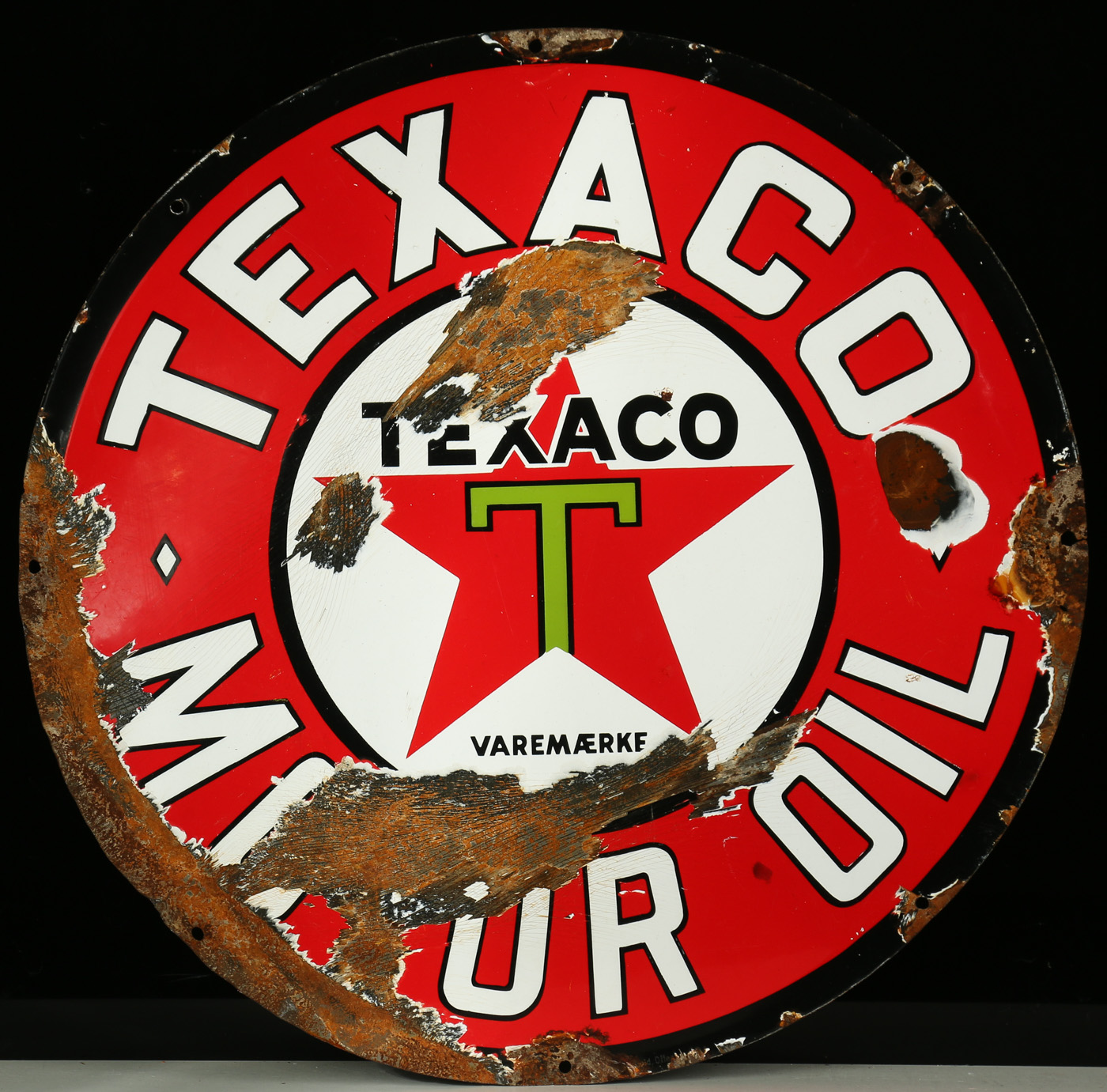 Texaco Motor Oil. Emaljeskilt | Lauritz.com