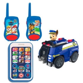 1602 & 1579 - Paw Patrol Chase fjernstyret politibil, Paw Patrol Lexibook Walkie Talkies + My First Smart Phone (4)