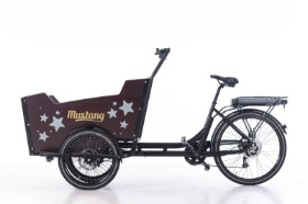 Mustang Cargo Electric el-ladcykel med 8 gear - Black