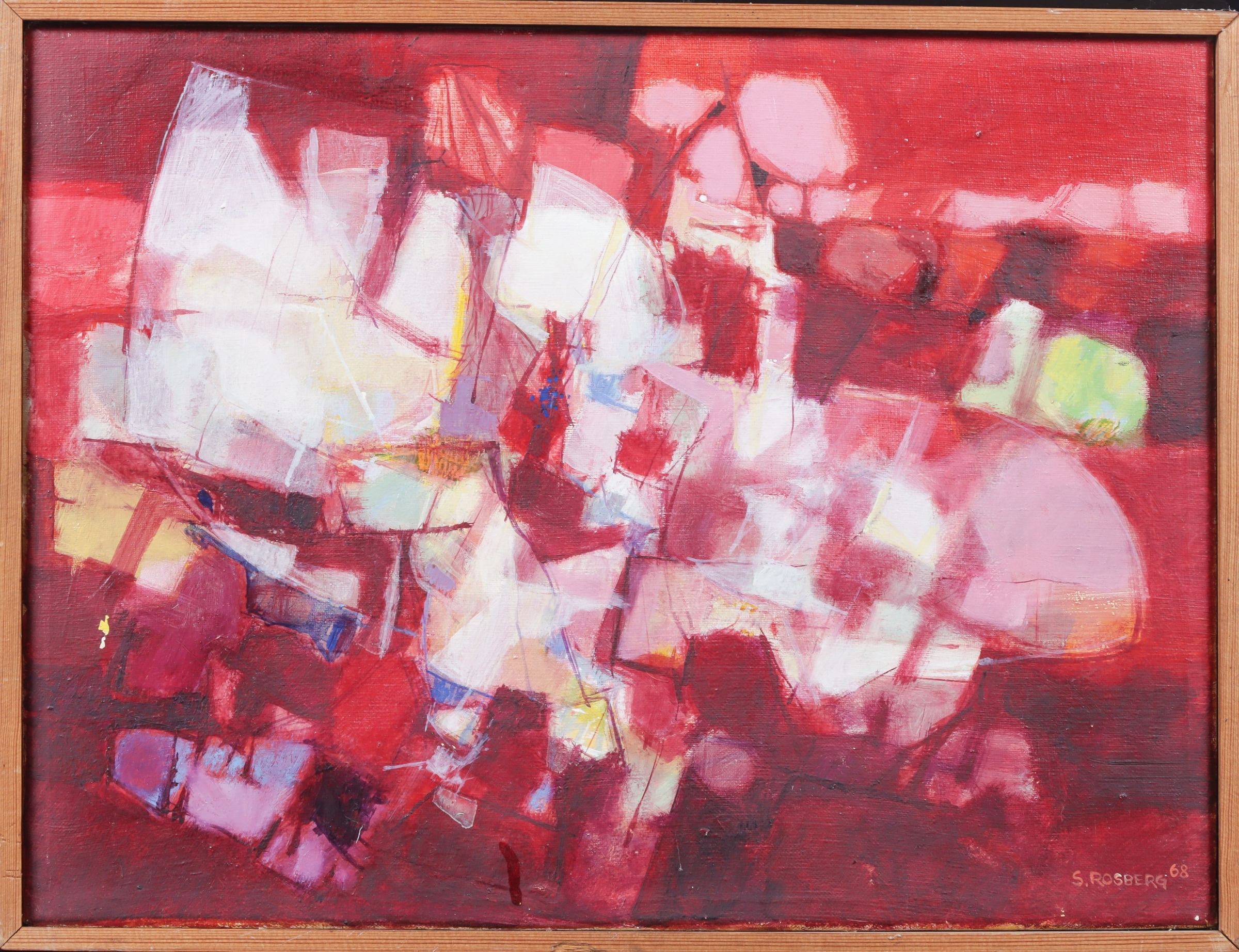 Søren Rosberg. Red composition 1968.