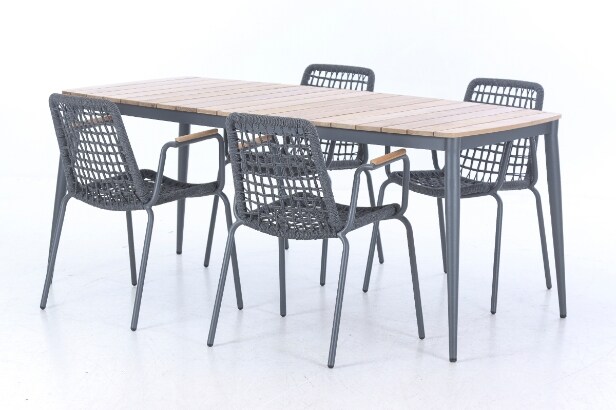 Cinas. Havebord samt fire stole - Model Rio & Parc (5)