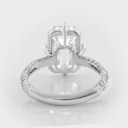 Elegant white gold ring with lab-created diamonds*, approx. 5.67 ct. IGI certified Size 53