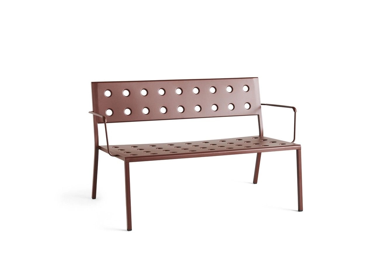 Ronan and Erwan Bouroullec for HAY. Garden bench, model Balcony Lounge, - Iron Red