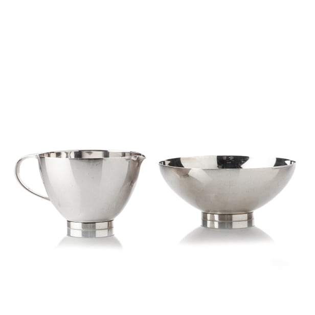 Just Andersen. Sterling silver sugar and cream set (2)