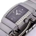 Rado. 'Sintra Jubilé' ceramic ladies' watch set with diamonds