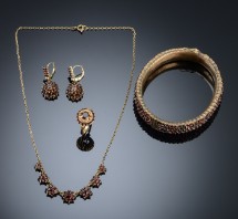 ubemandede Tap bleg Vintage granat smykker (4) - Lauritz.com
